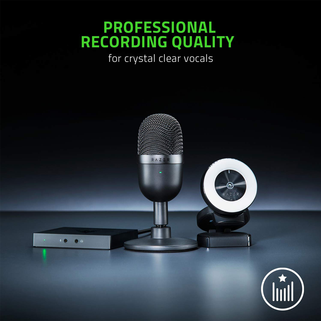 Razer Seiren V3 Mini - Ultra-Compact USB Microphone with Tap-to-Mute Razer Seiren V3 Mini - Ultra-Compact USB Microphone with Tap-to-Mute